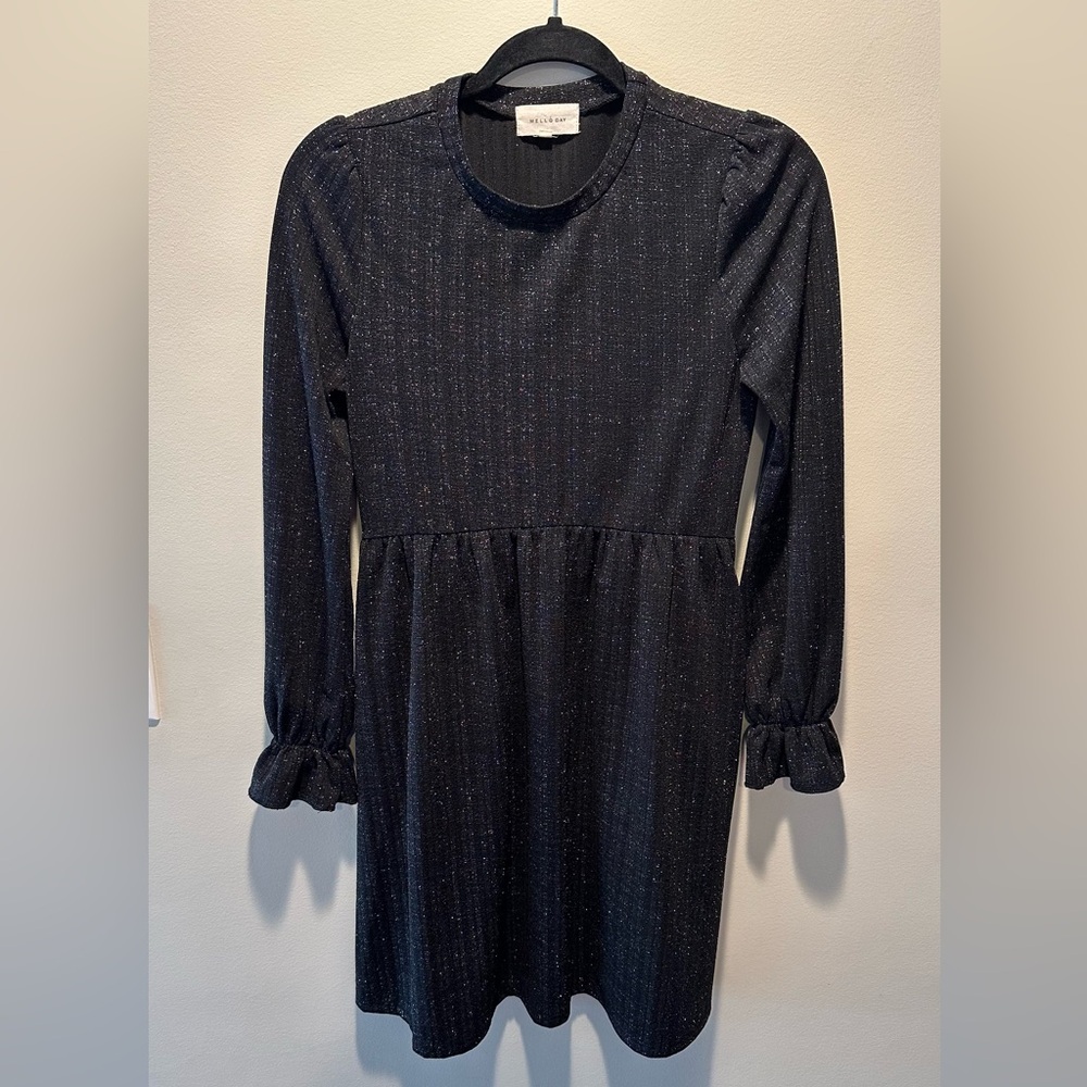 Long sleeve black dress